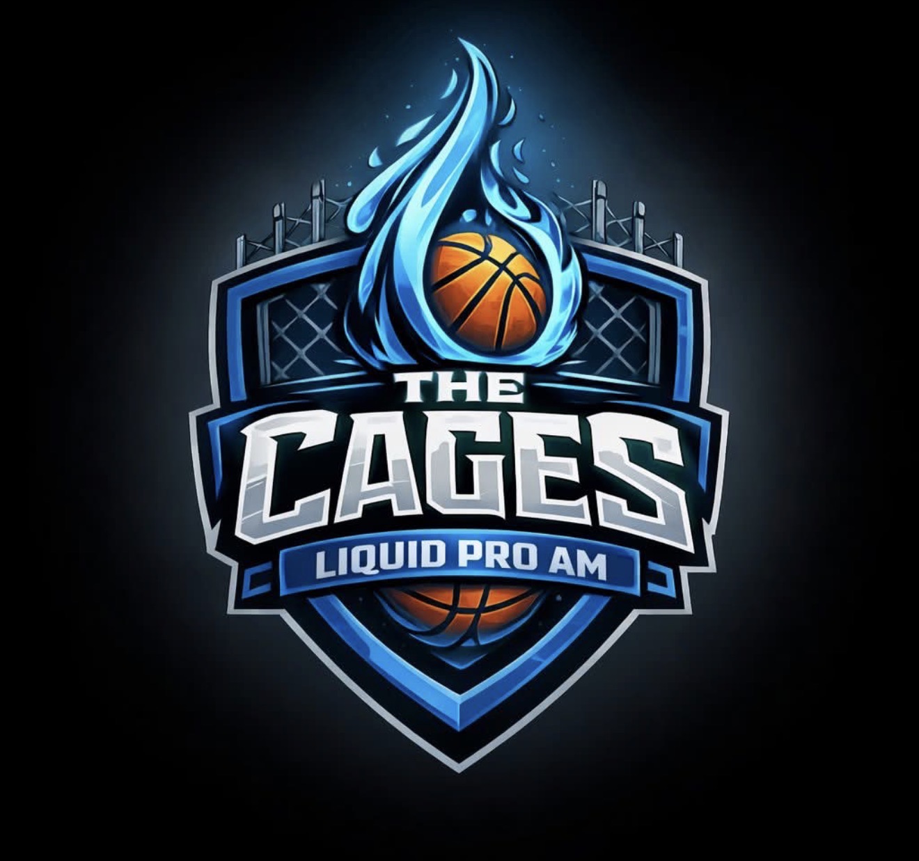 The Cages Liquid Pro Am logo